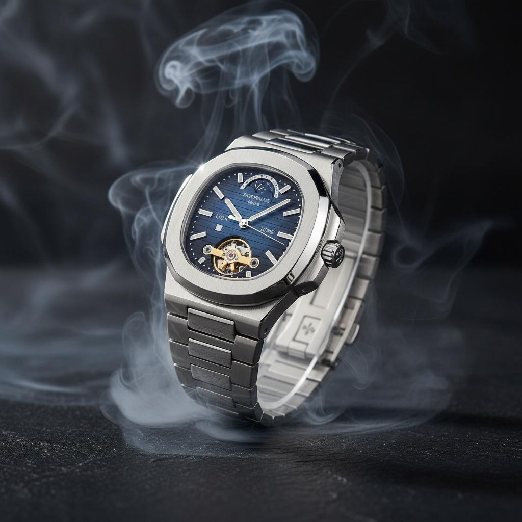 Patrick Maher Tourbillon Green Dial Stainless Steel Automatic Watch