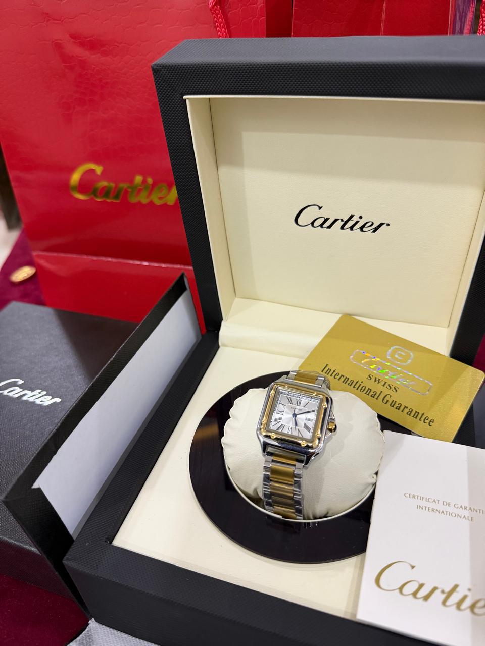 Cartier Santos-Dumont Two-Tone Gold & Silver Watch